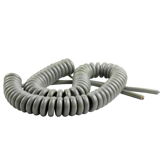 China 2 Core 3 Core 4 Core 5 Core 6 Core 7 Core PVC insulated Spiral Cable  Spiral Cord Coiled Cable - KMCABLE.COM