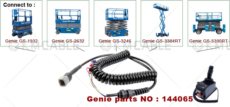 Gen 5 Coil Cord 144065 144065GT for Genie GS-2668 GS-3268 GS-5390