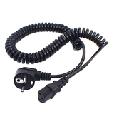 OEM and ROHS Compliant spring power dc cable Electric Power Connection Wire with CE Plugs